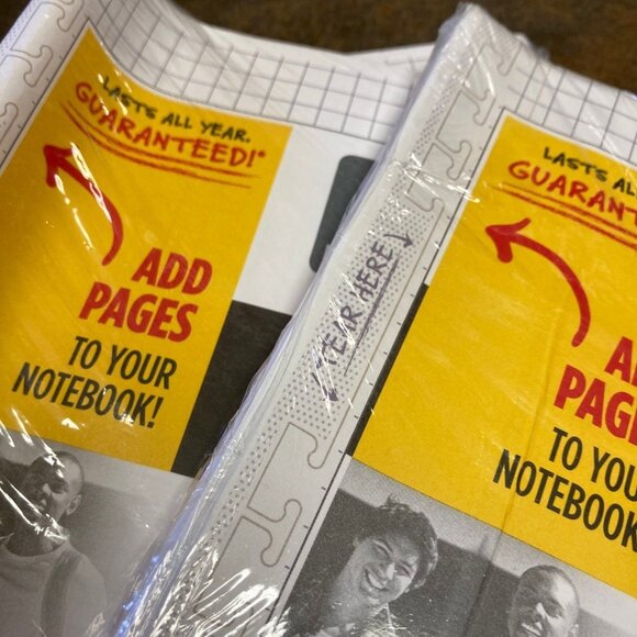 Five Star GRAPH RULED REINFORCED INSERTABLE NOTEBOOK PAPER 5 packs - Picture 5 of 5